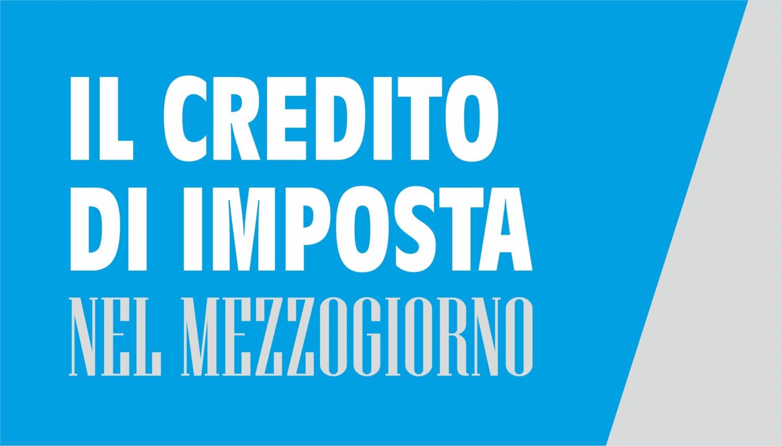 Credito di imposta Mezzogiorno per sale and lease back? CCSNews