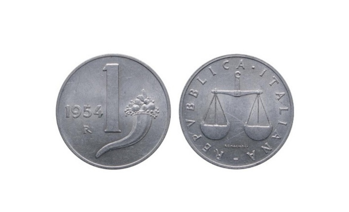 Prezzo e caratteristiche della moneta da 50 euro La Riedizione della Lira - 1 Lira