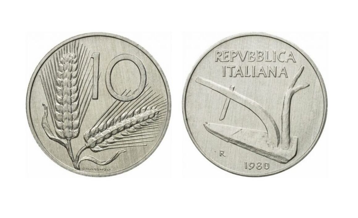 10 lire spiga 1976 valore