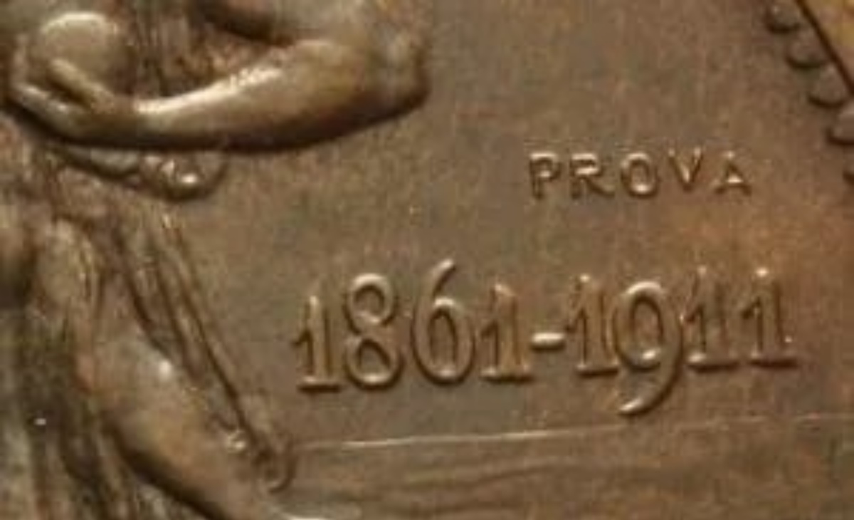 Valore della moneta da 10 Centesimi Cinquantenario PROVA 1911