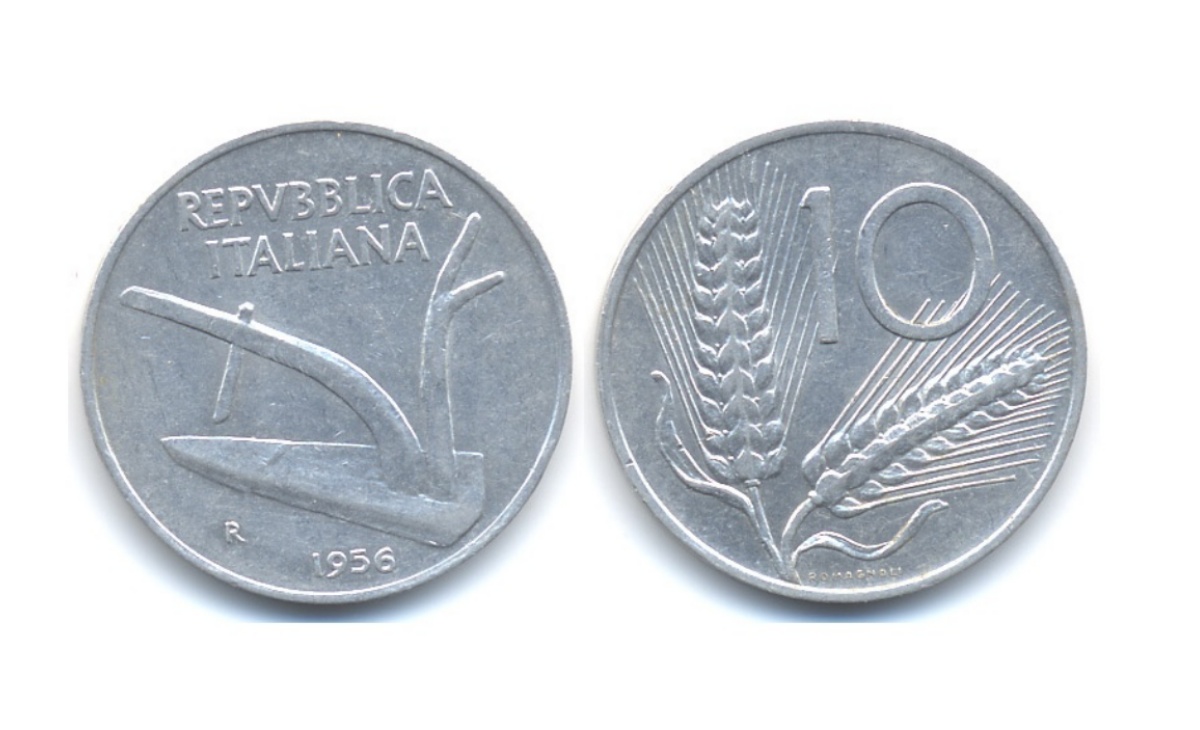 Valore moneta da 10 Lire Spiga